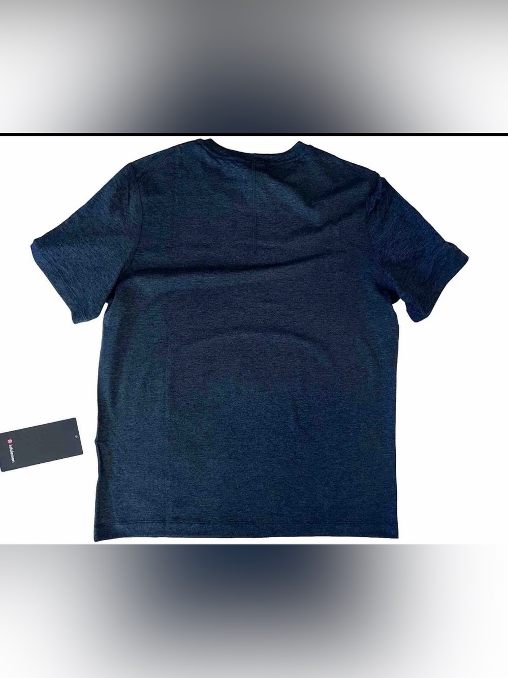 NWT LULULEMON MENS SMALL LICENSE TO TRAIN SHORT SLEEVE TEE AUTHENTIC HEATHERNAV